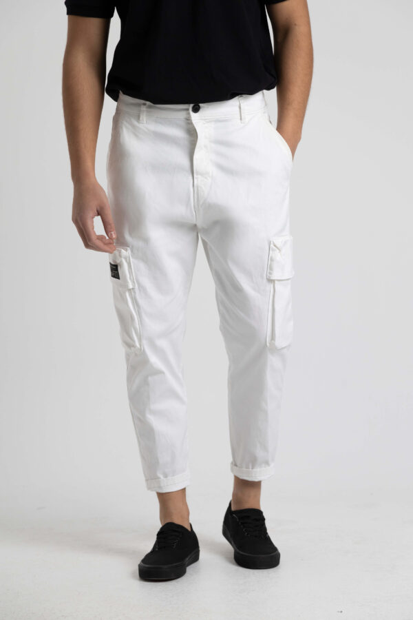 61-fosse white cargo pants summer collection cosi jeans