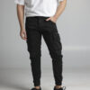 63-lucca black cosi cargo trousers summer cargo collection
