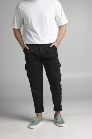 63-fosse black cosi cargo trousers summer cargo collection